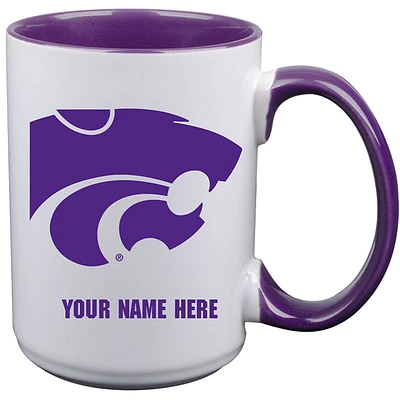 Kansas State Wildcats 15oz. Personalized Ceramic Mug
