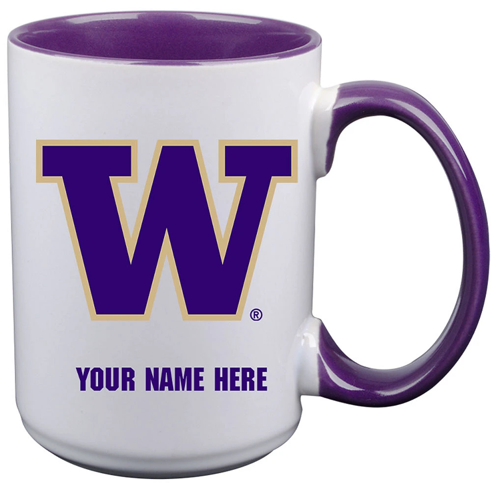 Washington Huskies 15oz. Personalized Ceramic Mug