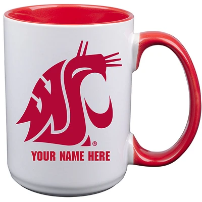 Washington State Cougars 15oz. Personalized Ceramic Mug