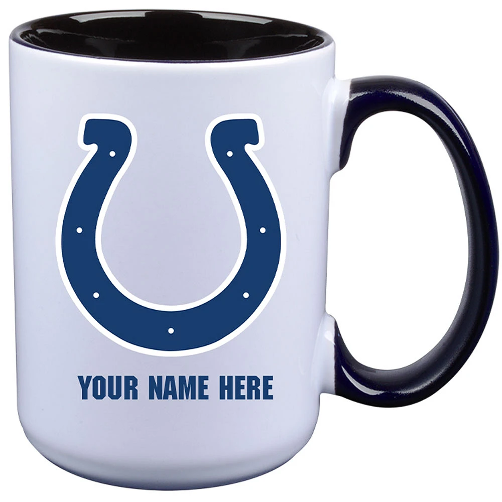 Indianapolis Colts 15oz. Personalized Ceramic Mug