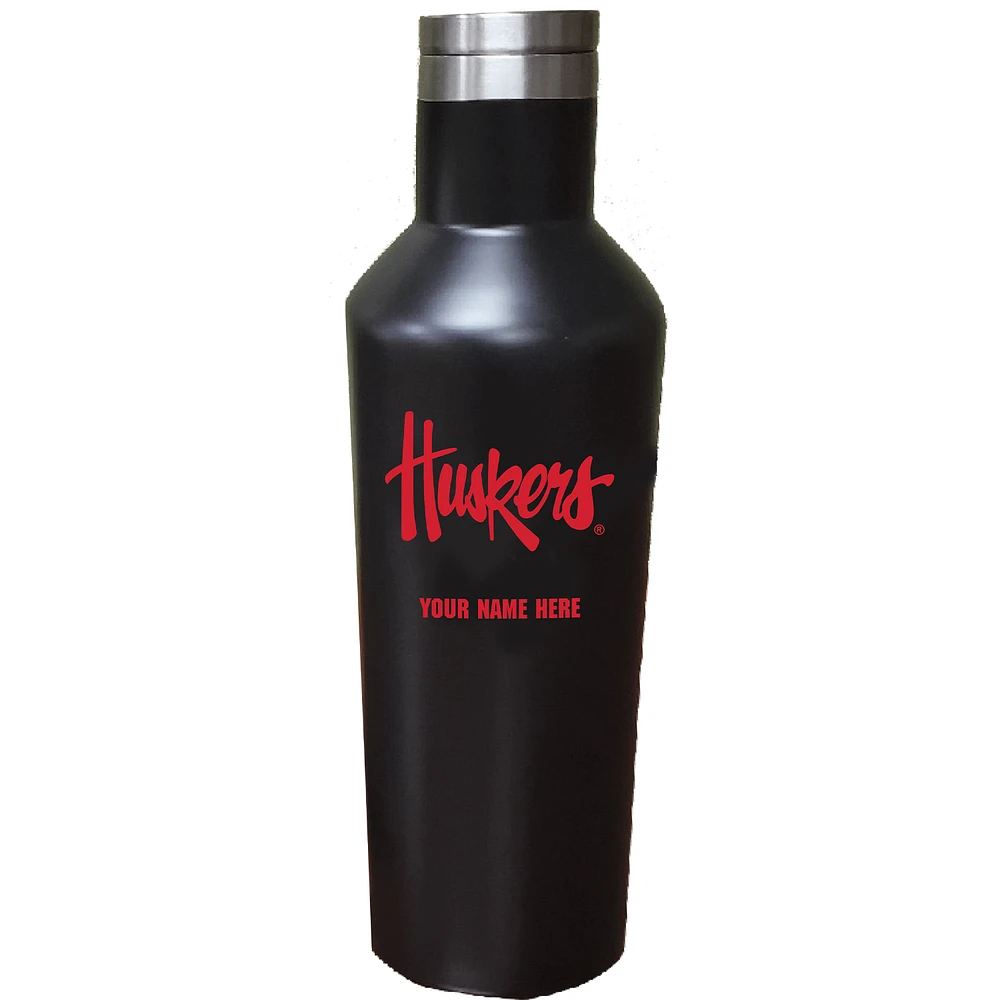 Nebraska Huskers 17oz. Personalized Stainless Steel Infinity Bottle