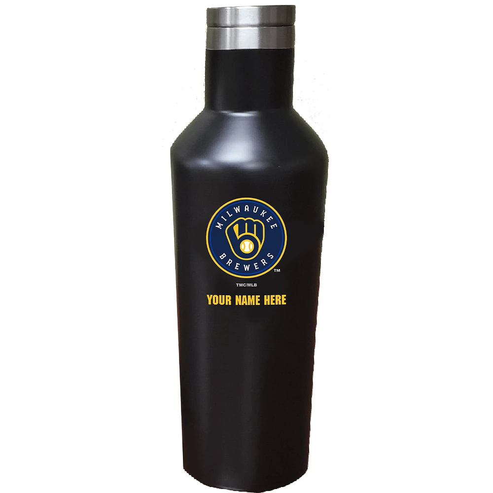 Milwaukee Brewers 17oz. Personalized Stainless Steel Infinity Bottle