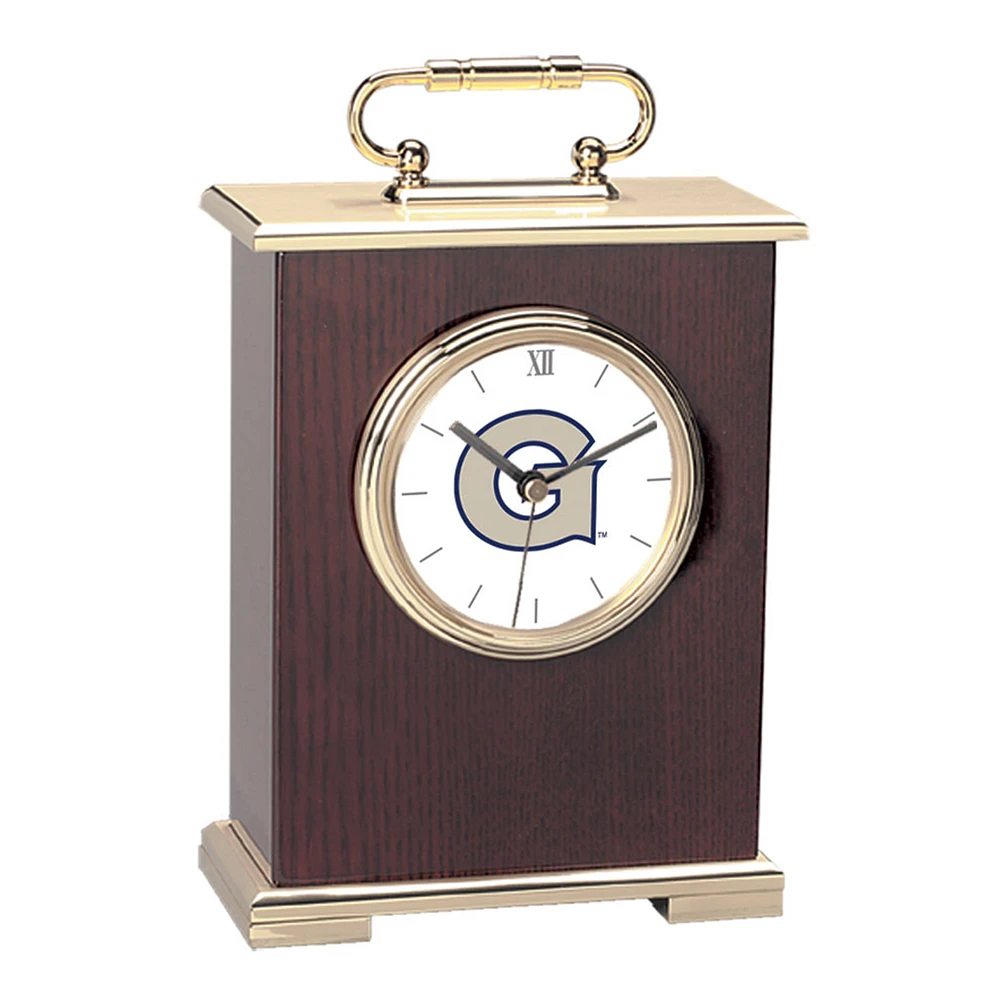 Gold Georgetown Hoyas Carriage Clock
