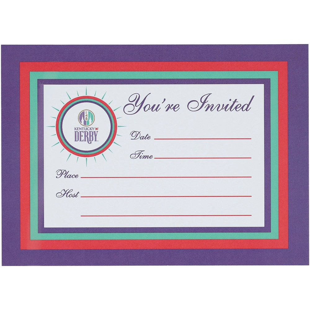 Kentucky Derby 148 8-Pack Invitation Cards with Envelopes