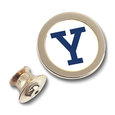 Gold Yale Bulldogs Lapel Pin
