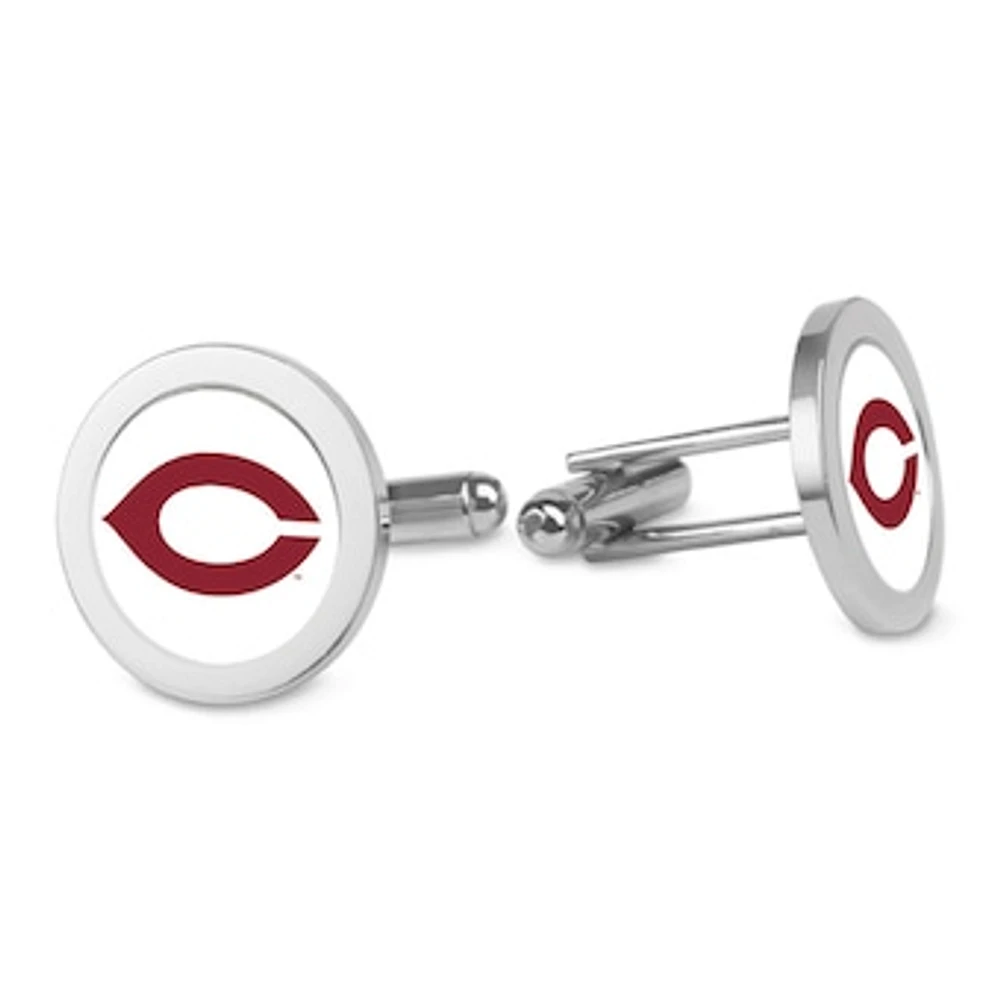 Silver UChicago Maroons Cufflinks
