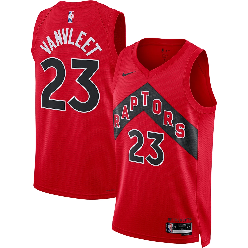 Unisex Nike Fred VanVleet Red Toronto Raptors Swingman Jersey - Icon Edition