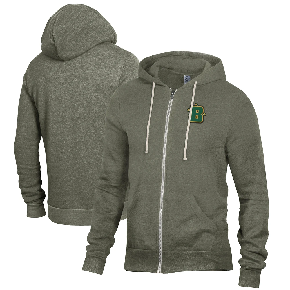 Men's Green SUNY Brockport Golden Eagles Rocky Full-Zip Hoodie