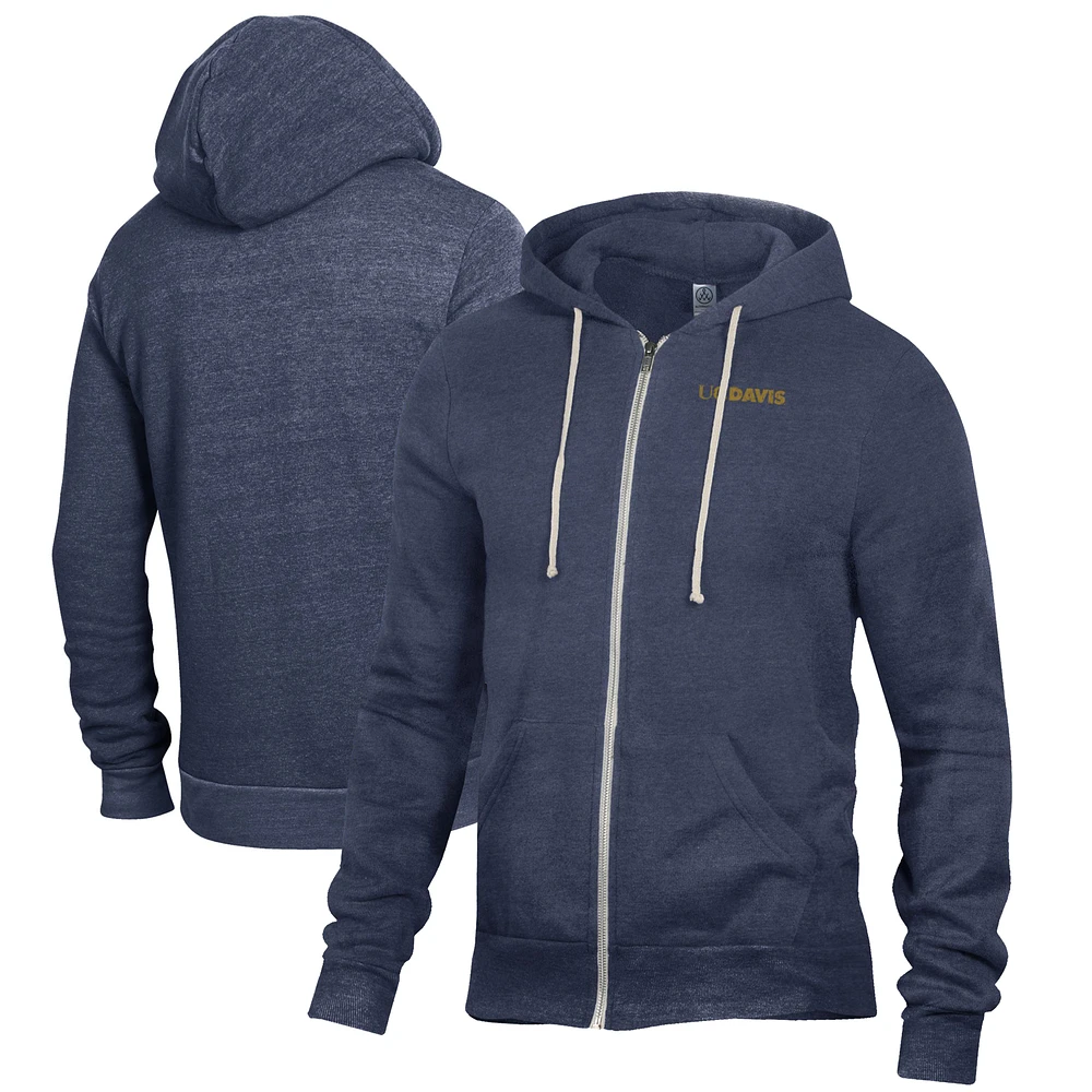 Men's Navy UC Davis Aggies Rocky Full-Zip Hoodie