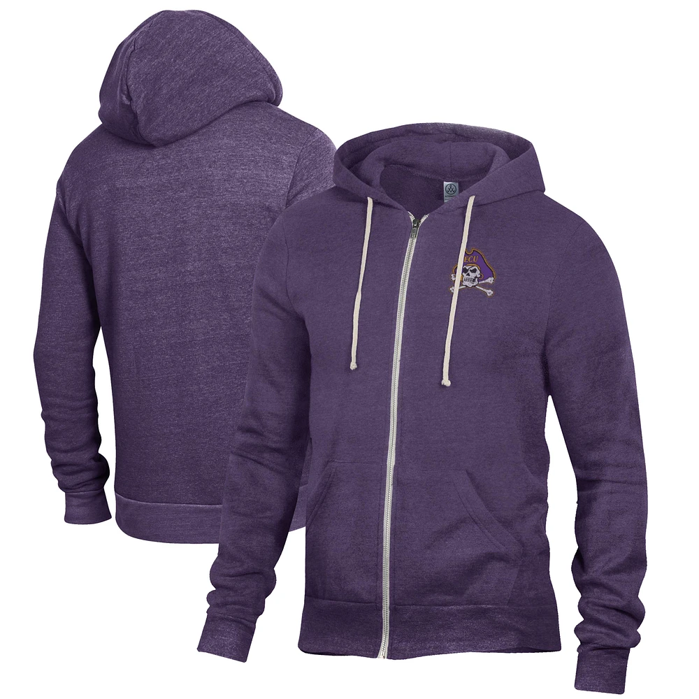 Men's Purple ECU Pirates Rocky Full-Zip Hoodie