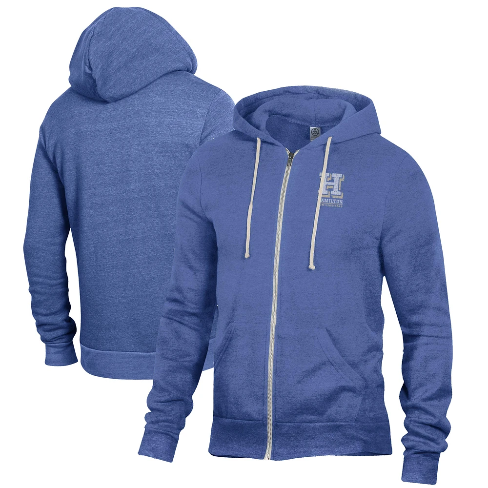 Men's Blue Hamilton Continentals Rocky Full-Zip Hoodie