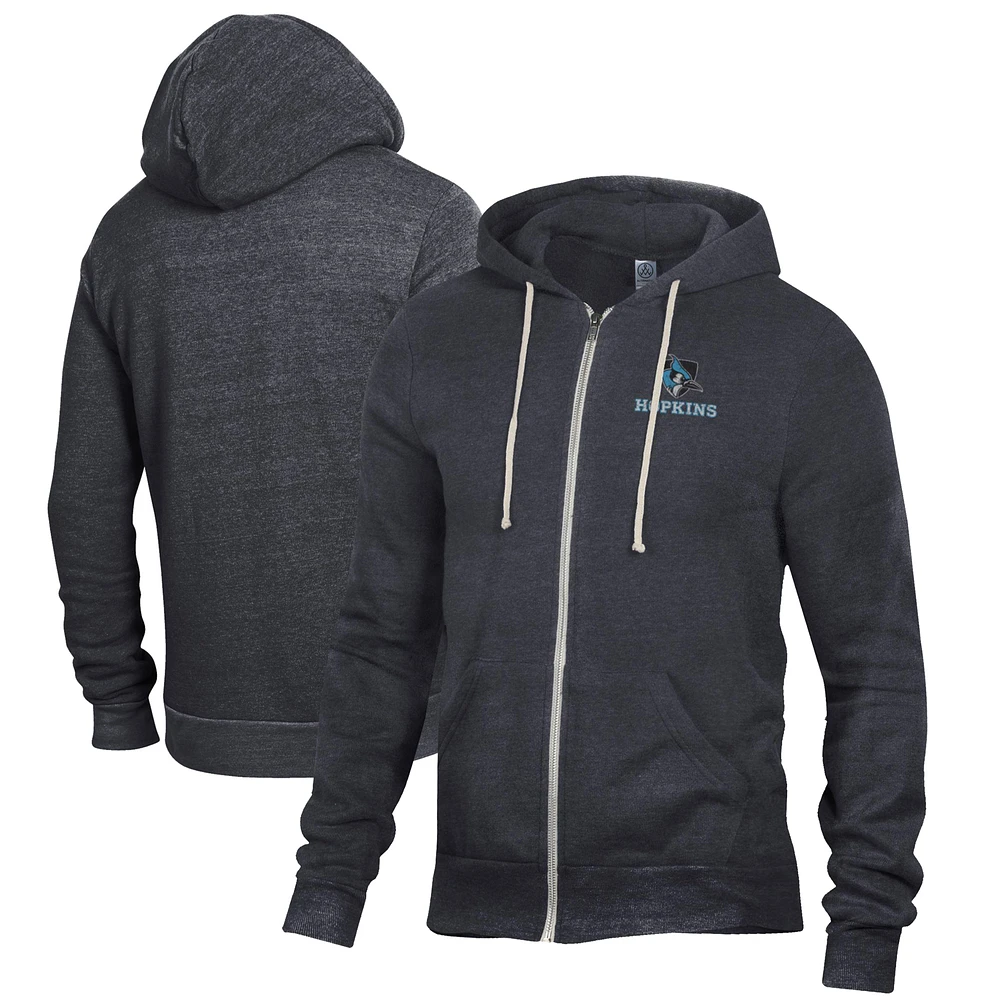 Men's Black Johns Hopkins Blue Jays Rocky Full-Zip Hoodie