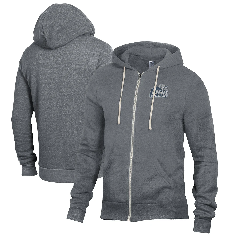Men's Gray New Hampshire Wildcats Rocky Full-Zip Hoodie