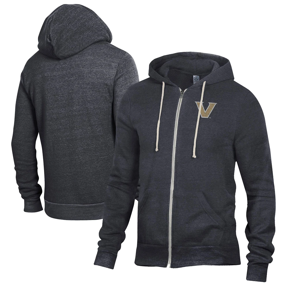Men's Black Vanderbilt Commodores Rocky Full-Zip Hoodie
