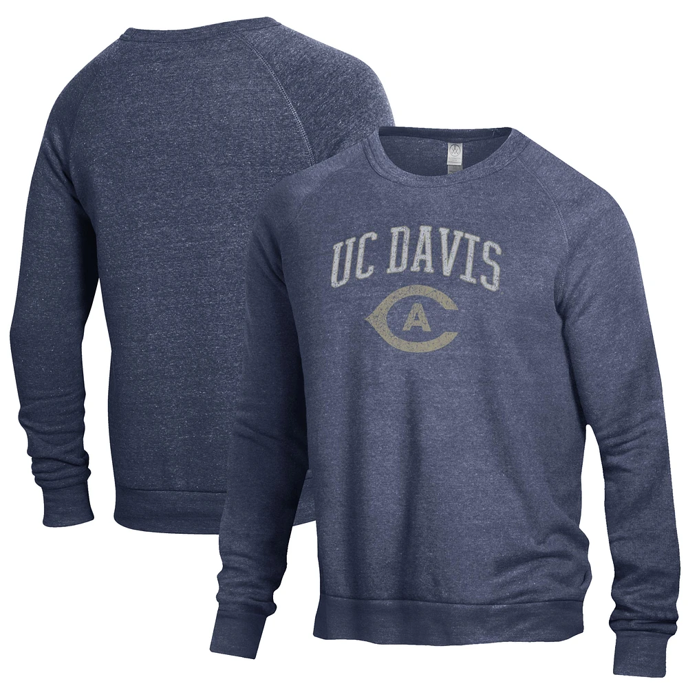Men's Navy UC Davis Aggies The Champ Crewneck Pullover Sweatshirt