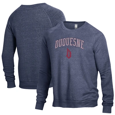 Men's Navy Duquesne Dukes The Champ Crewneck Pullover Sweatshirt