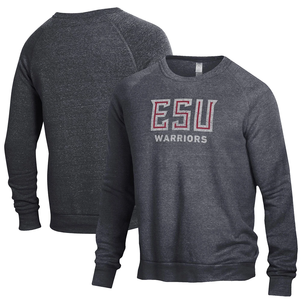 Men's Black East Stroudsburg Warriors The Champ Crewneck Pullover Sweatshirt