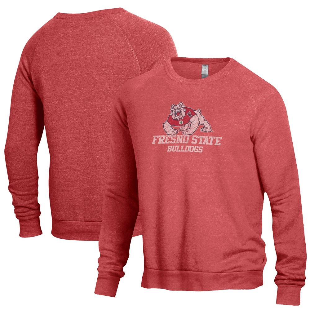 Men's Red Fresno State Bulldogs The Champ Crewneck Pullover Sweatshirt
