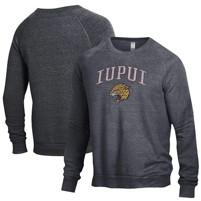 Men's Black IUPUI Jaguars The Champ Crewneck Pullover Sweatshirt