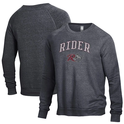 Men's Black Rider Broncs The Champ Crewneck Pullover Sweatshirt