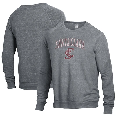 Men's Gray Santa Clara Broncos The Champ Crewneck Pullover Sweatshirt