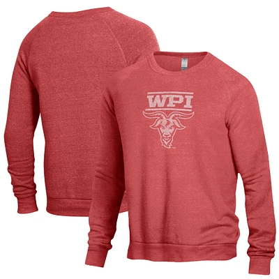 Men's Red Worcester Polytechnic Institute Engineers The Champ Crewneck Pullover Sweatshirt