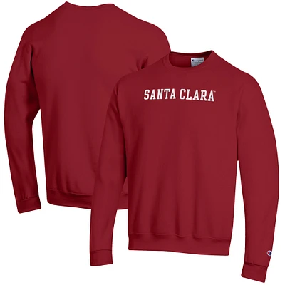 Men's Champion Maroon Santa Clara Broncos Eco Powerblend Crewneck Pullover Sweatshirt