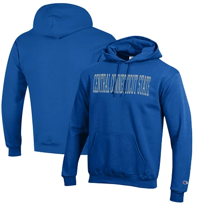 Men's Champion Royal Central Connecticut State Blue Devils Eco Powerblend Pullover Hoodie