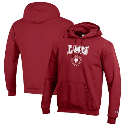 Men's Champion Crimson Loyola Marymount Lions Eco Powerblend Pullover Hoodie