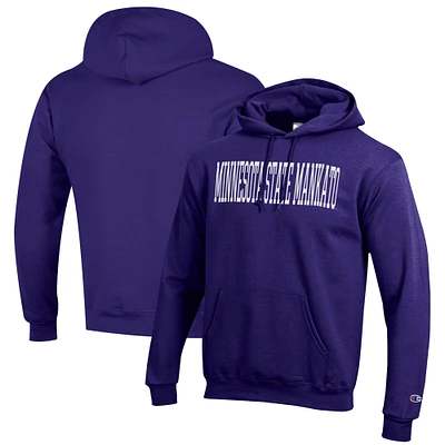 Men's Champion Purple Minnesota State University Mankato Eco Powerblend Pullover Hoodie