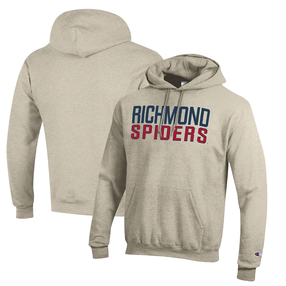 Men's Champion Oatmeal Richmond Spiders Eco Powerblend Pullover Hoodie