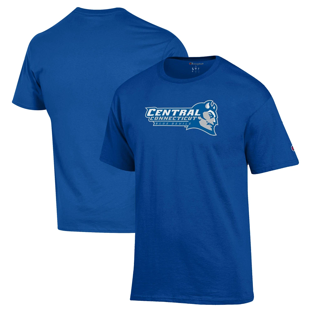 Men's Champion Royal Central Connecticut State Blue Devils Jersey T-Shirt