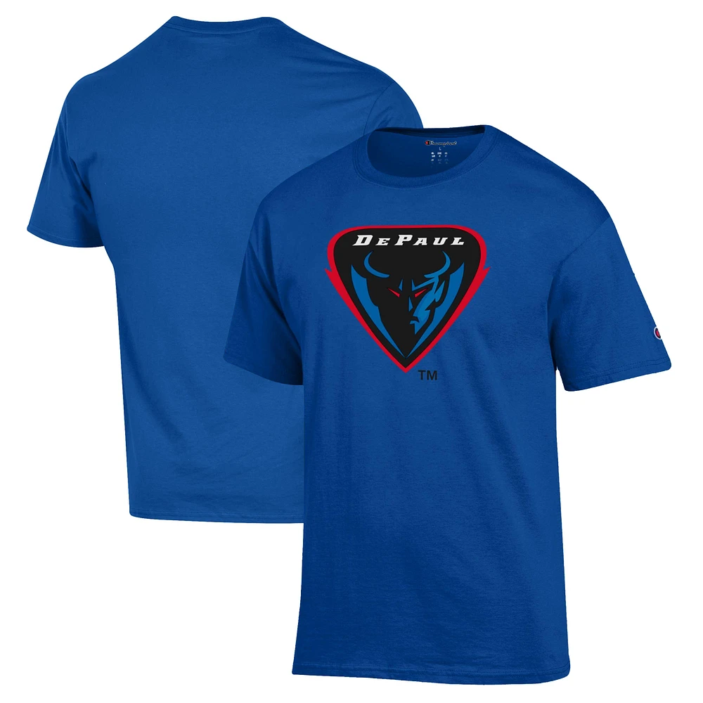 Men's Champion Blue DePaul Demons Jersey T-Shirt
