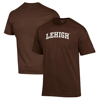 Men's Champion Brown Lehigh Mountain Hawks Jersey T-Shirt