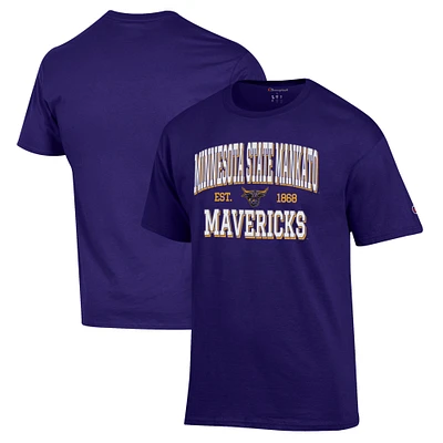 Men's Champion Purple Minnesota State University Mankato Jersey T-Shirt
