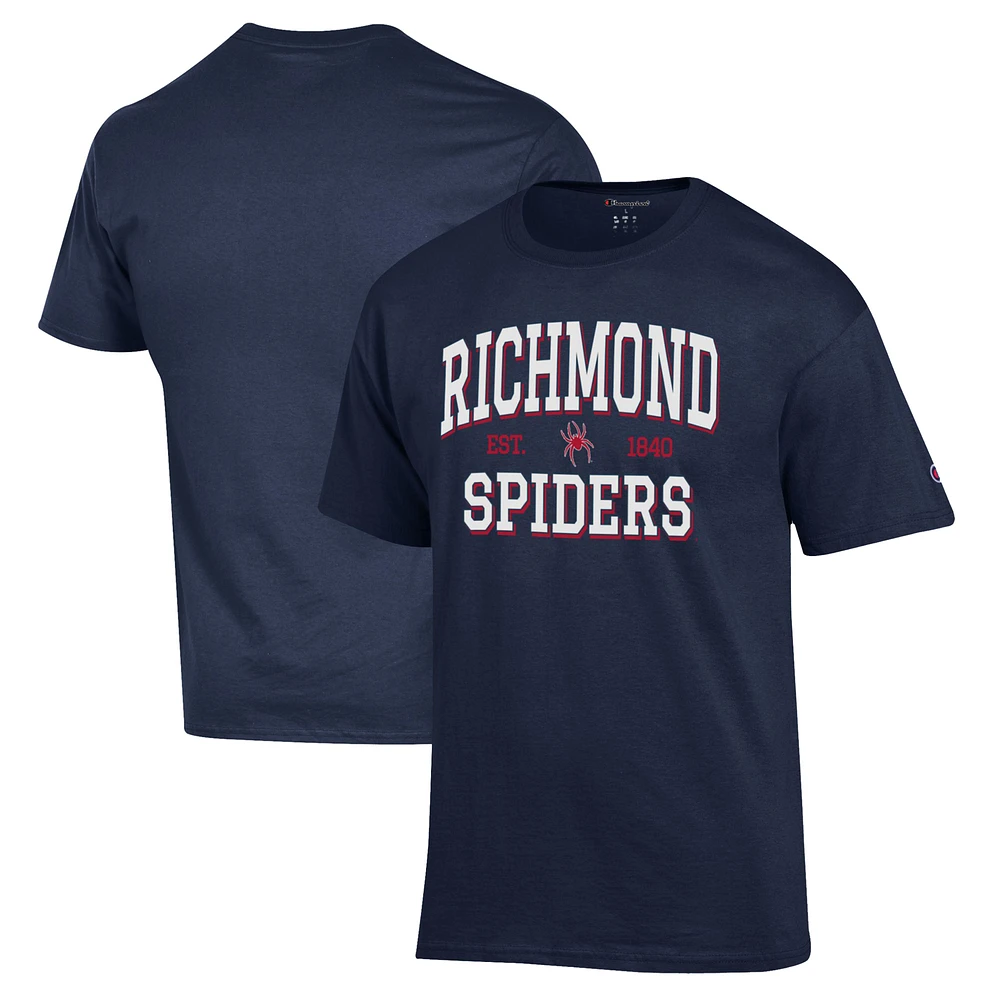 Men's Champion Navy Richmond Spiders Jersey T-Shirt