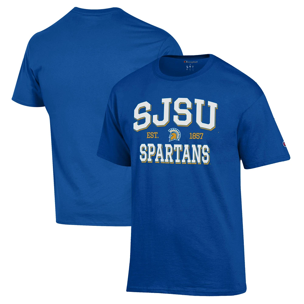 Men's Champion Royal San Jose State Spartans Jersey T-Shirt
