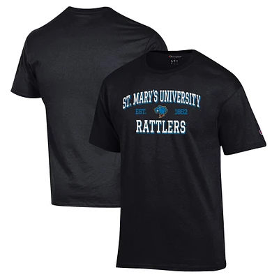 Men's Champion Black St. Mary's University Rattlers Jersey T-Shirt