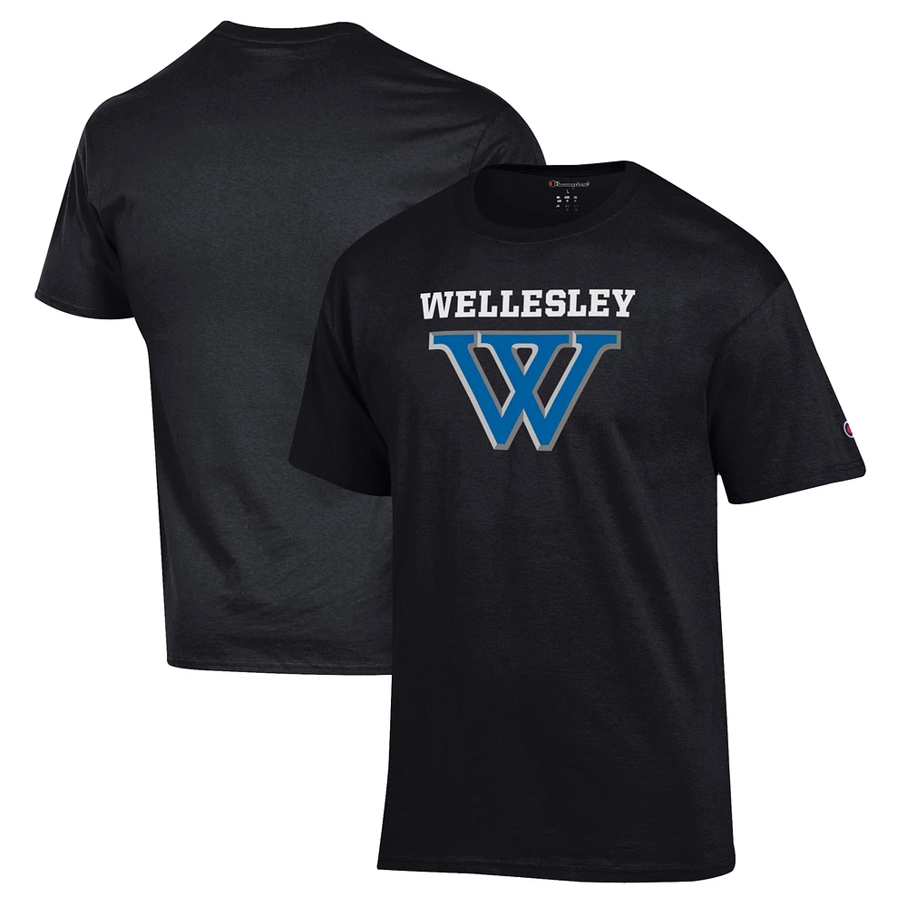 Men's Champion Black Wellesley Blue Jersey T-Shirt