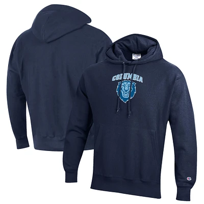 Men's Champion Navy Columbia University Reverse Weave Pullover Hoodie