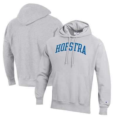Men's Champion Gray Hofstra University Pride Reverse Weave Pullover Hoodie