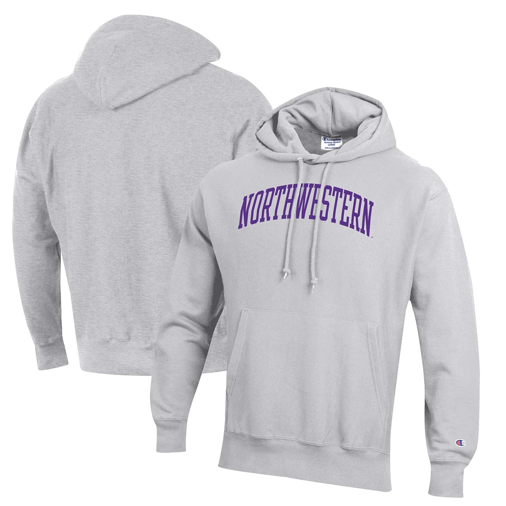 Men's Champion Northwestern Wildcats Reverse Weave Pullover Hoodie