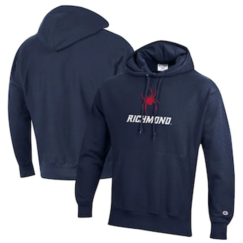 Men's Champion Navy Richmond Spiders Reverse Weave Pullover Hoodie