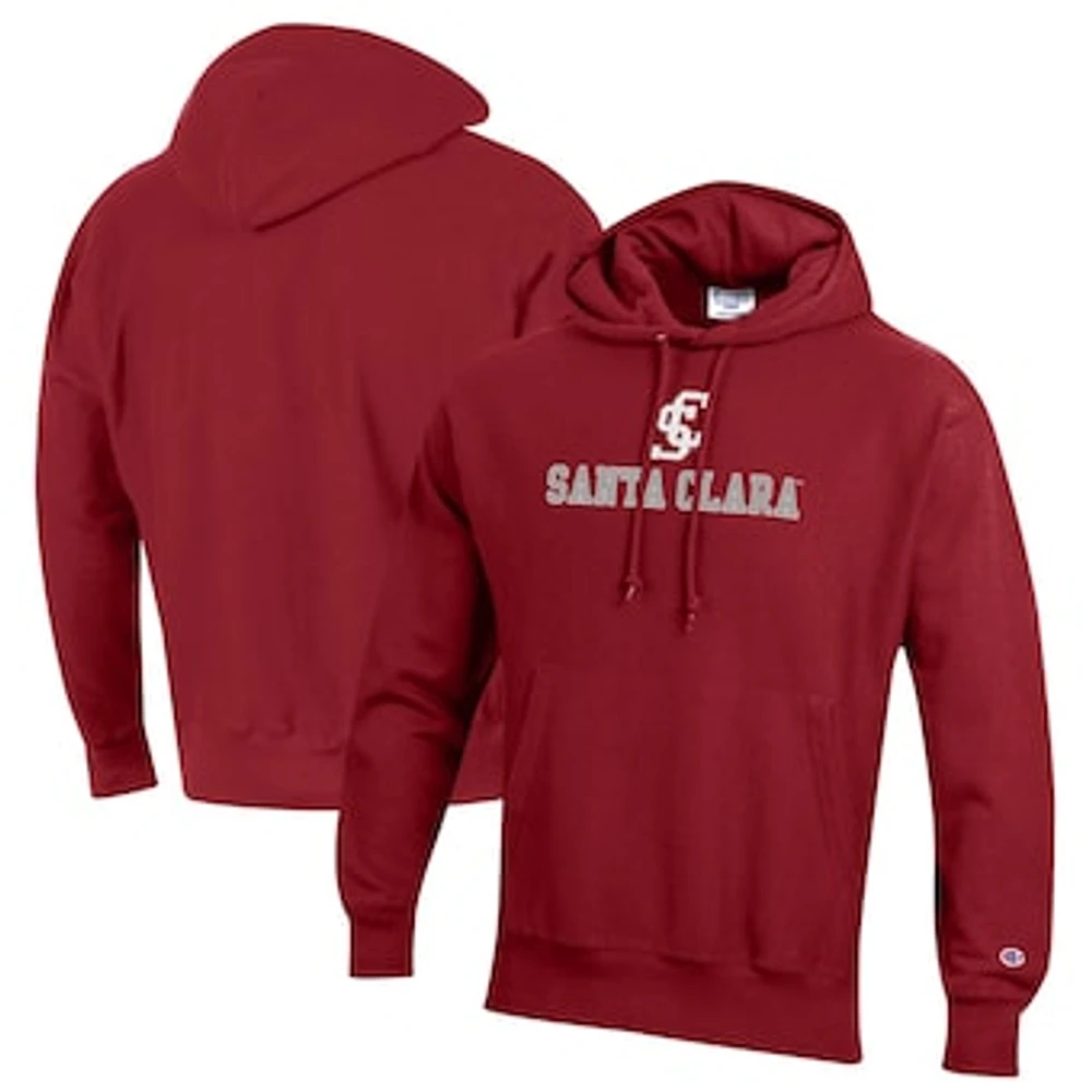 Men's Champion Maroon Santa Clara Broncos Reverse Weave Pullover Hoodie
