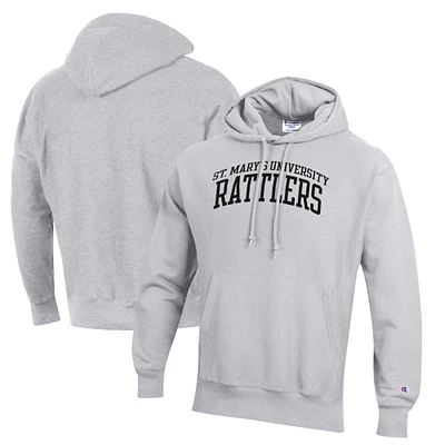 Men's Champion Gray St. Mary's University Rattlers Reverse Weave Pullover Hoodie