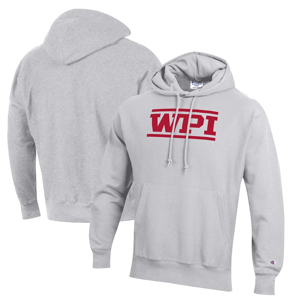 Men's Champion Worcester Polytechnic Institute Engineers Reverse Weave Pullover Hoodie