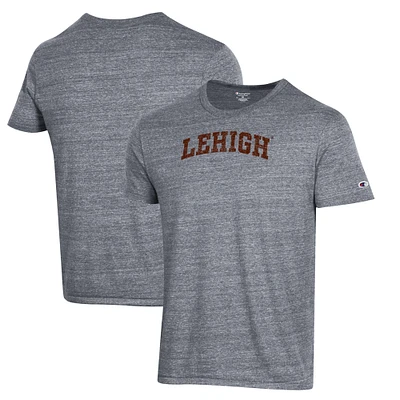 Men's Champion Gray Lehigh Mountain Hawks Ultimate Tri-Blend T-Shirt
