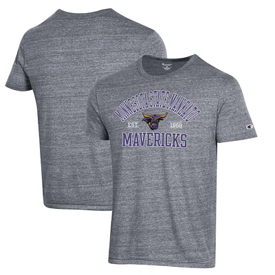Men's Champion Gray Minnesota State University Mankato Ultimate Tri-Blend T-Shirt