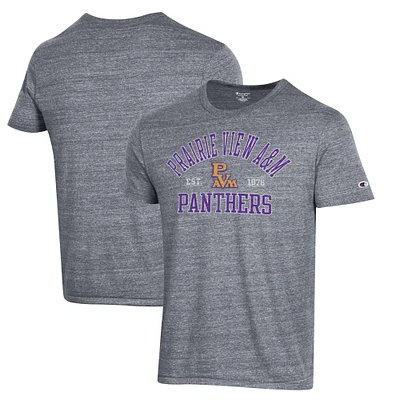 Men's Champion Gray Prairie View A&M Panthers Ultimate Tri-Blend T-Shirt