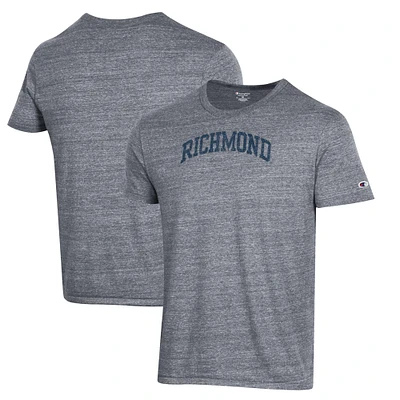 Men's Champion Gray Richmond Spiders Ultimate Tri-Blend T-Shirt
